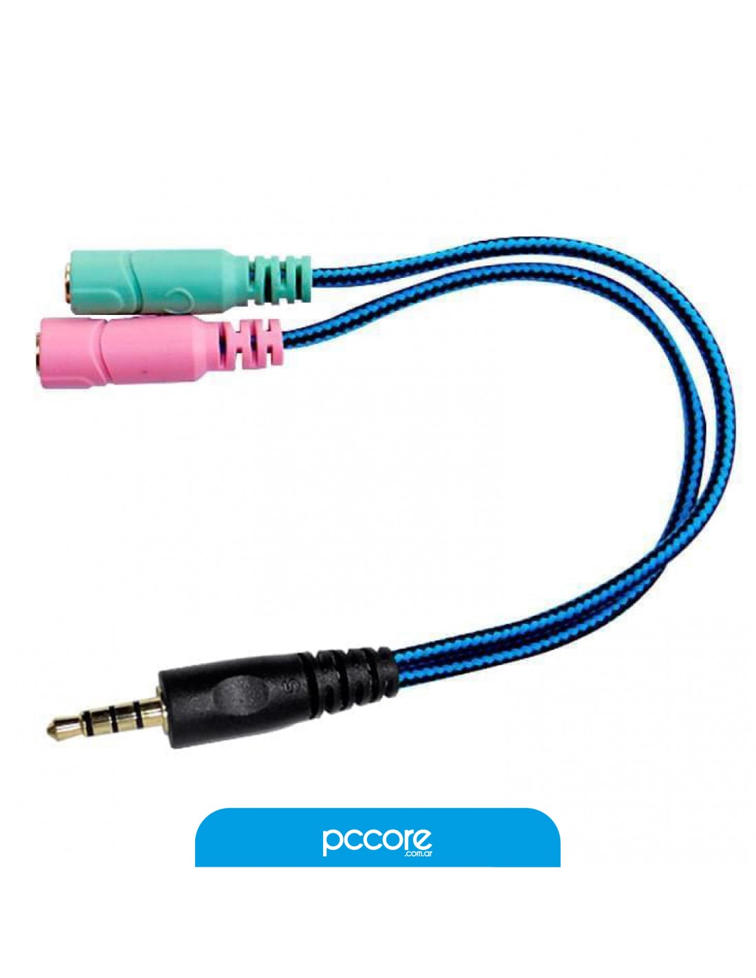 Adaptador Nisuta Plug 3.5MM 2 Hembra A 1 Macho Ns-Adst3St2