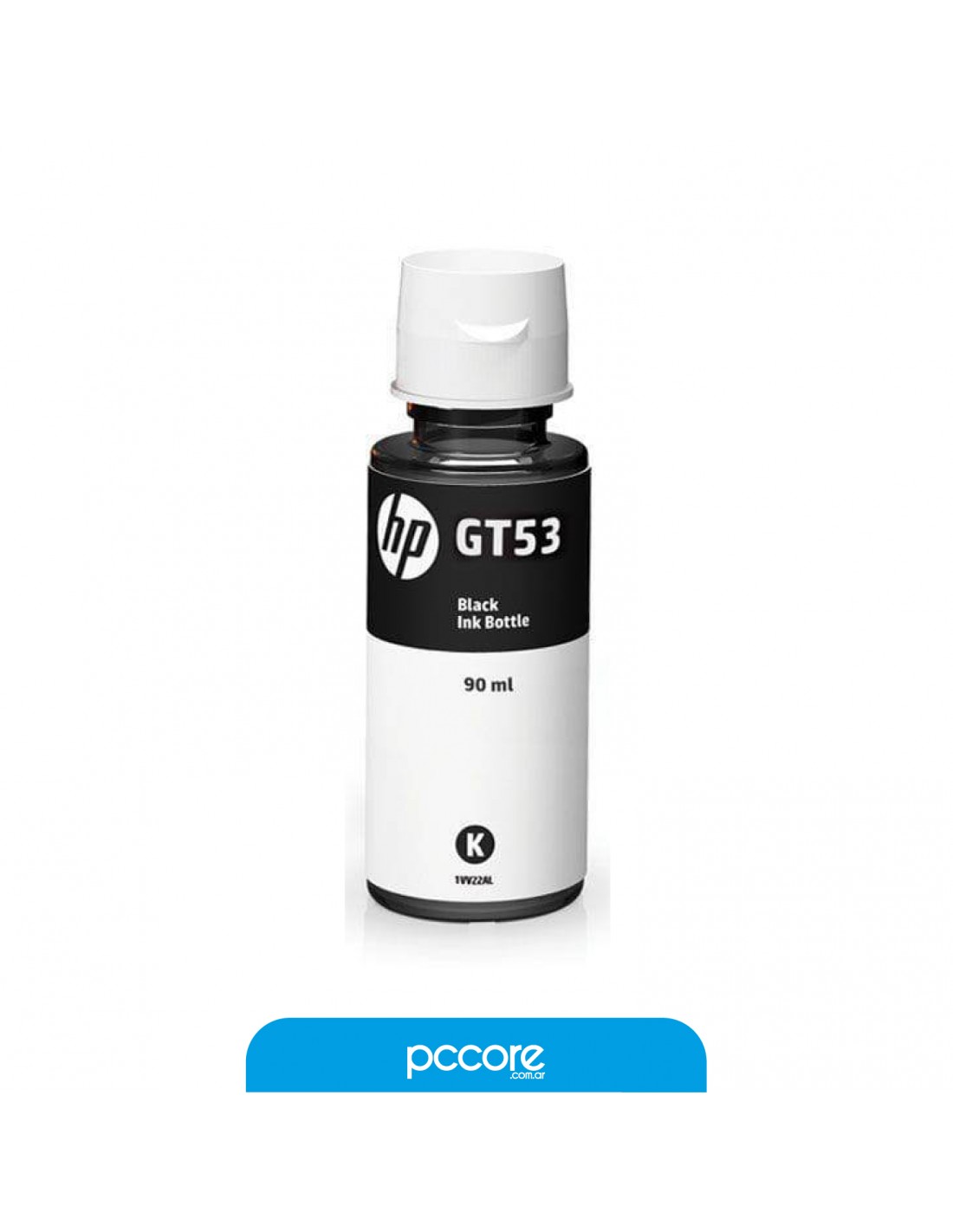 Botella De Tinta HP GT53 Negra 90ml