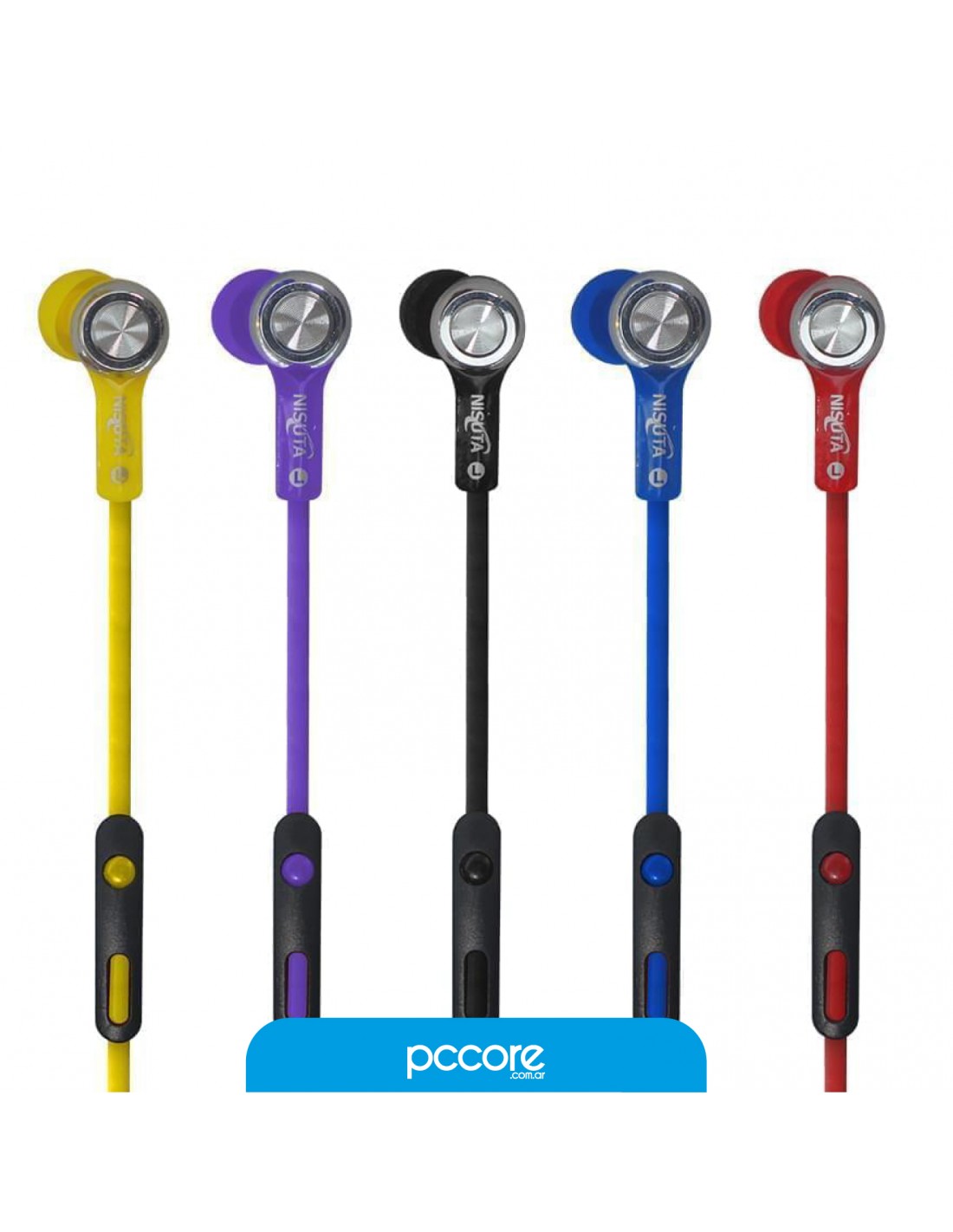 Auriculares Nisuta Ns-Au19 Plug 3.5 Mini In Ear C/Mic