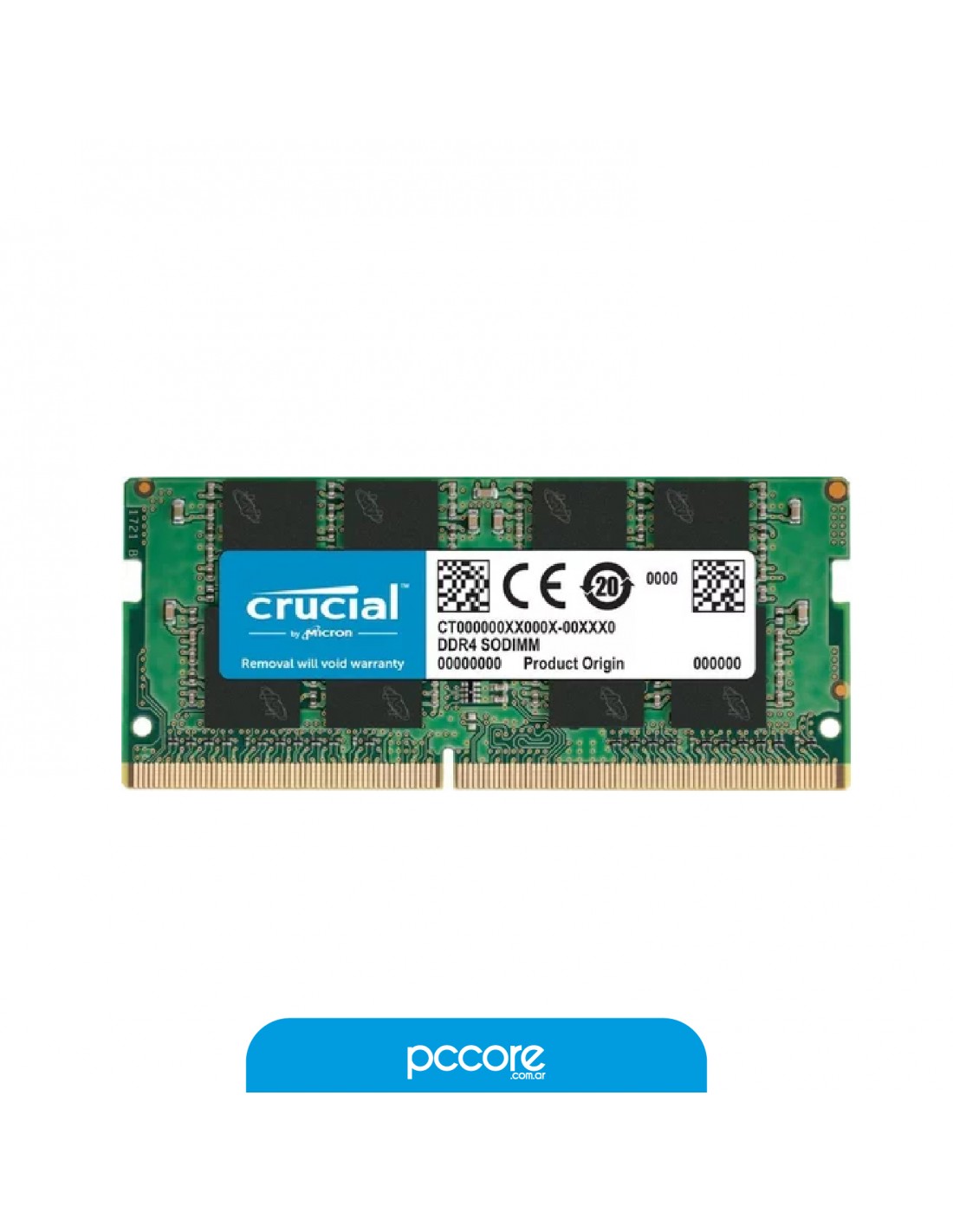 Ram Sodimm DDR4 16GB Crucial 3200Mhz