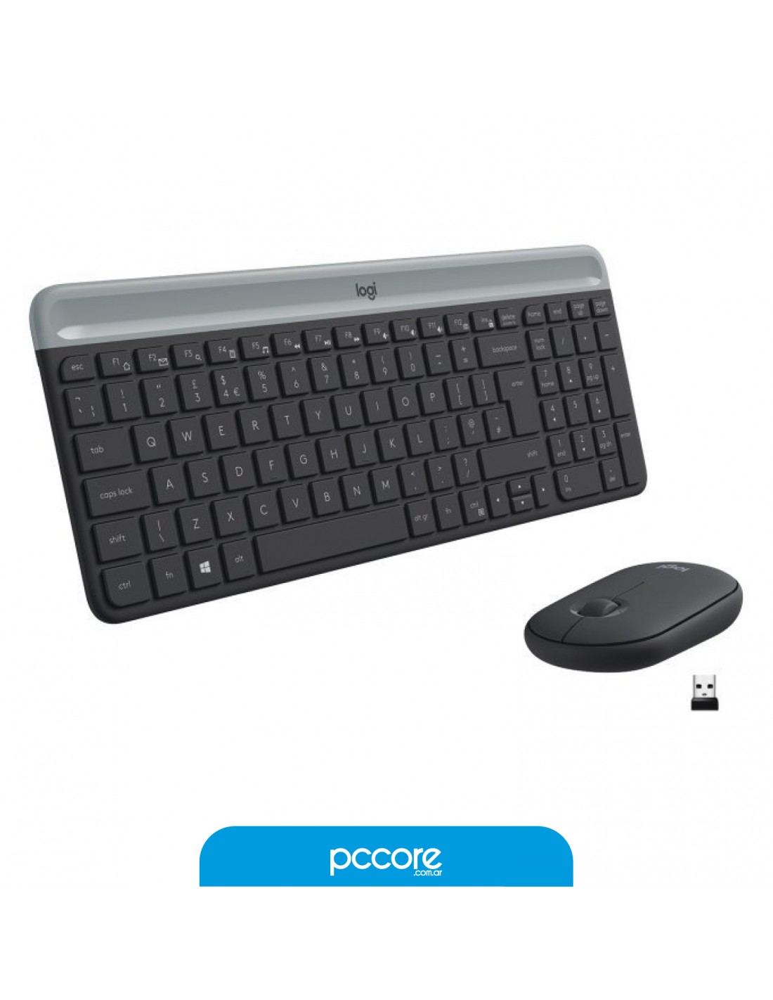 Teclado Y Mouse Inalambrico Logitech MK470 Combo Graphite