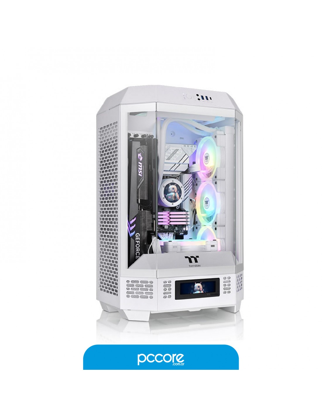 Gabinete Thermaltake The Tower 300 2 Fanes Snow