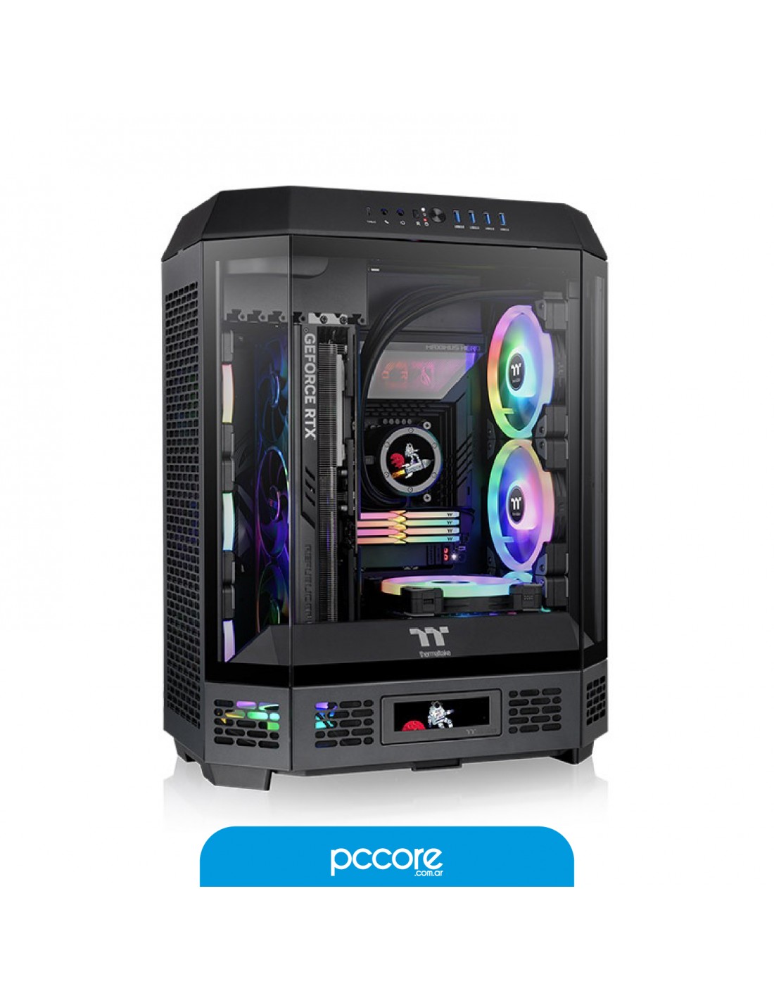 Gabinete Thermaltake The Tower 600 2 Fanes Black