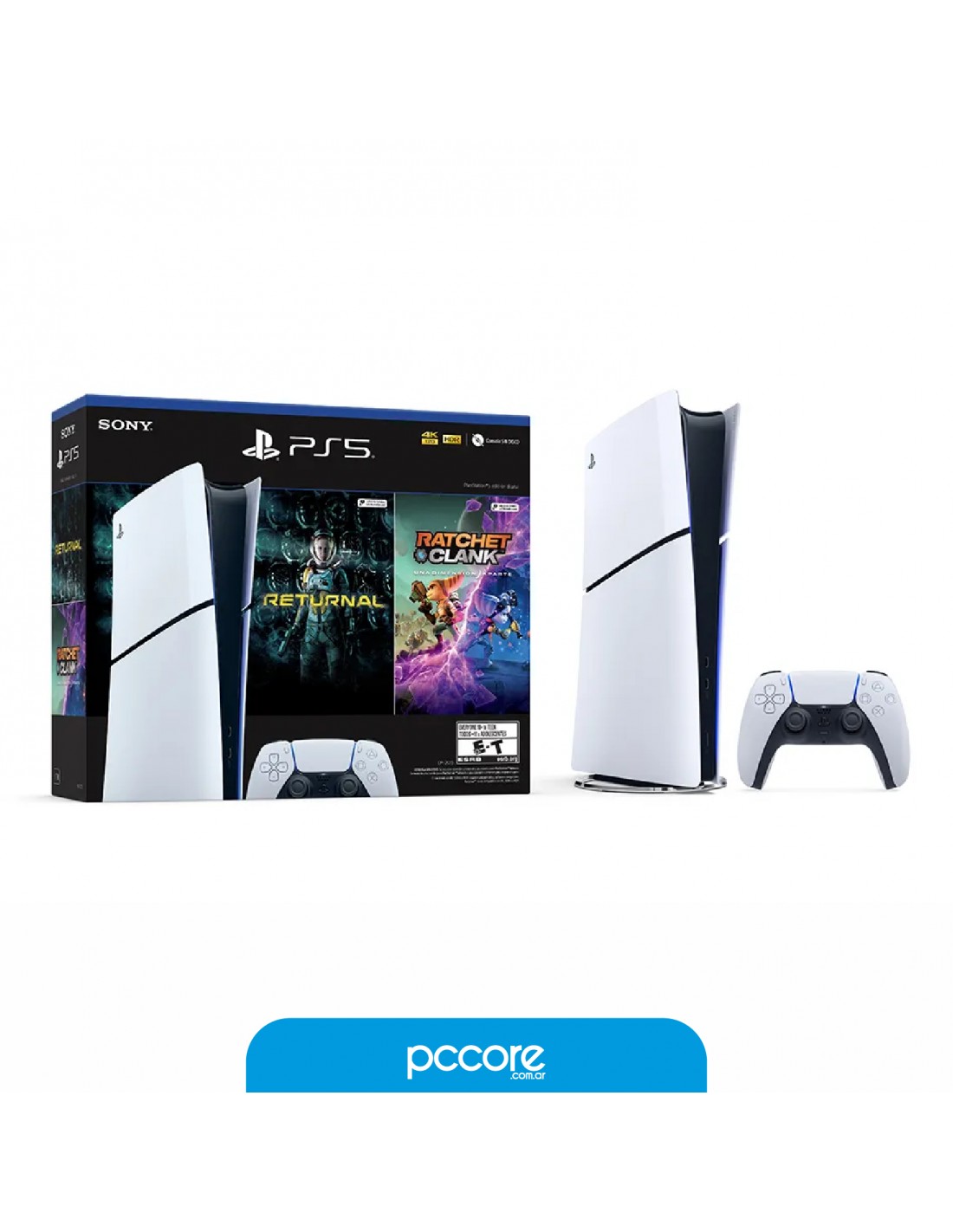 Consola Sony PS5 Playstation 5 Digital Edition + Dos Juegos + Joystick
