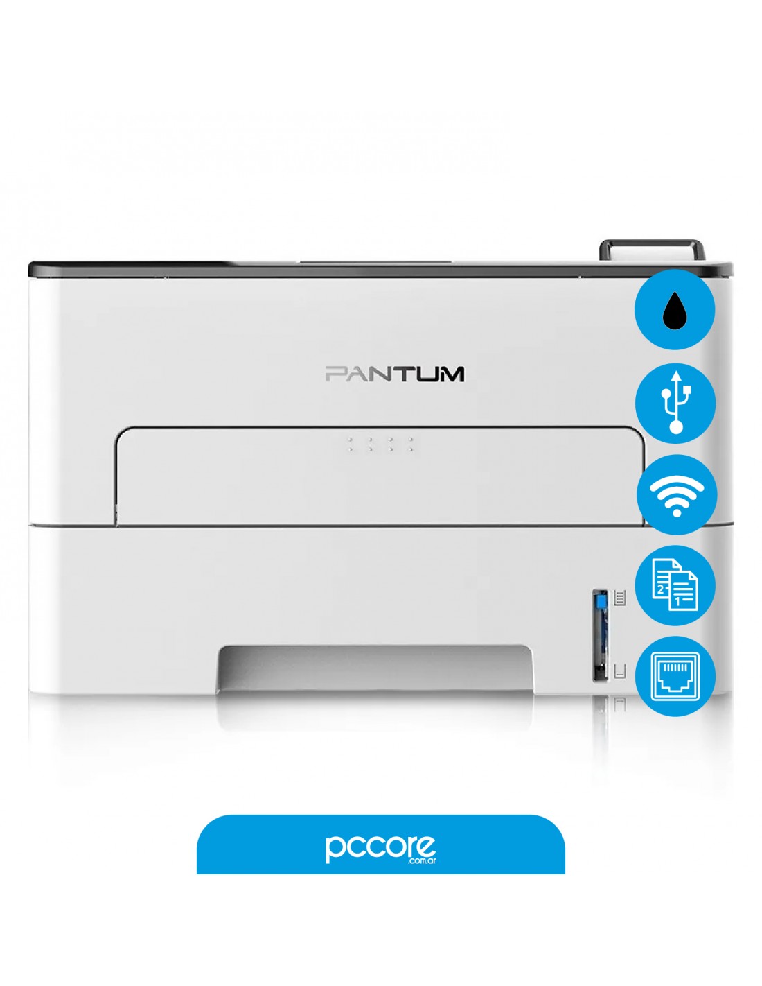 Impresora Laser Monocromatica Pantum P3010DW Duplex LAN Wifi