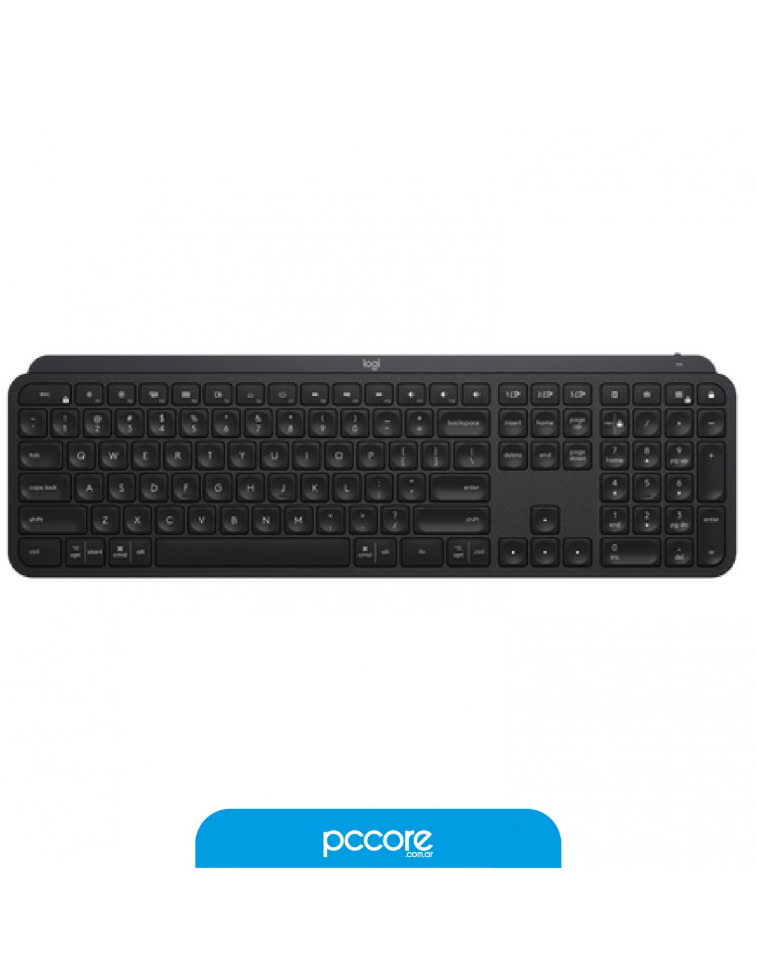 Teclado Logitech MX Keys Graphite Bluetooth Multidevice Retroiluminado