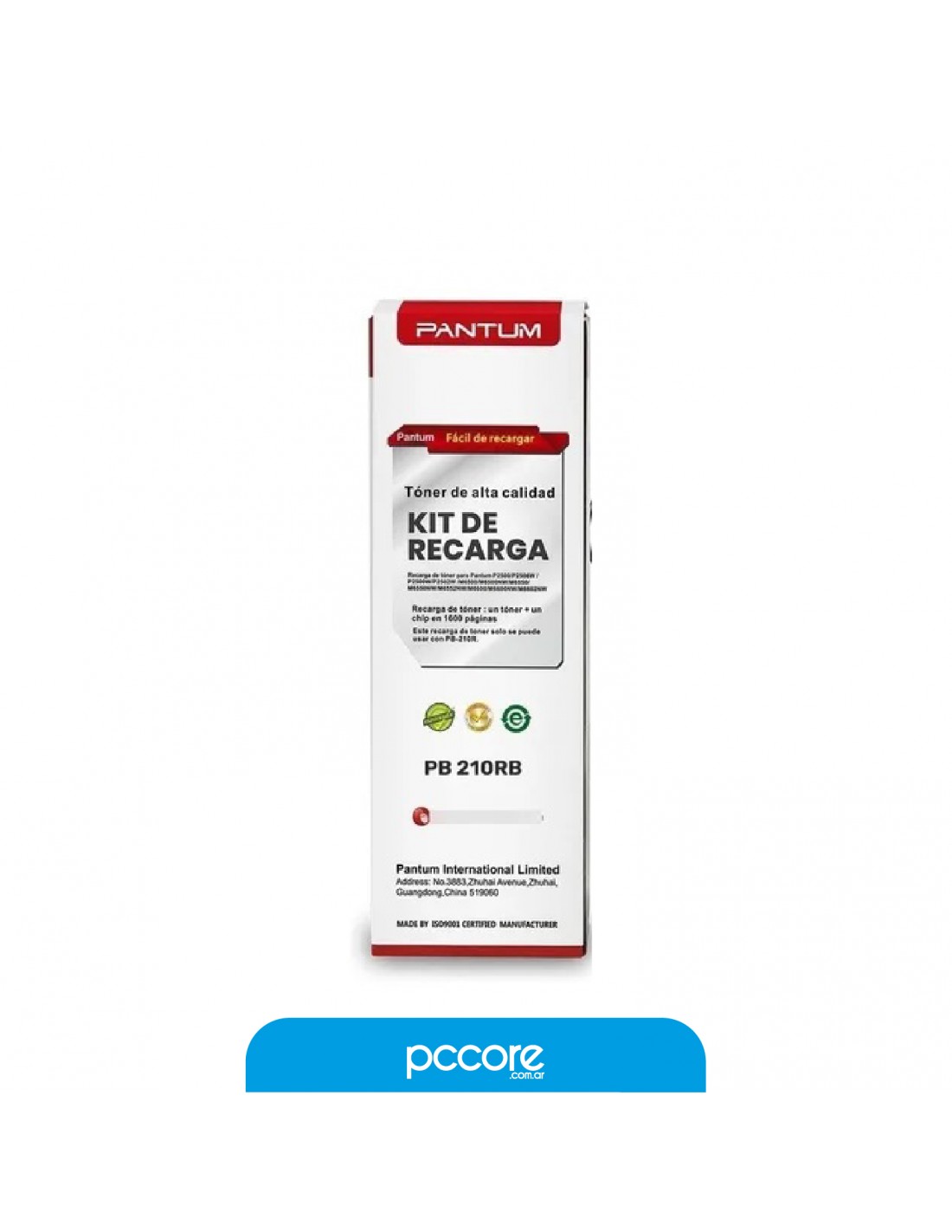 Kit Recarga Refill Toner Pantum RK-219 Original C/Chip P/2509