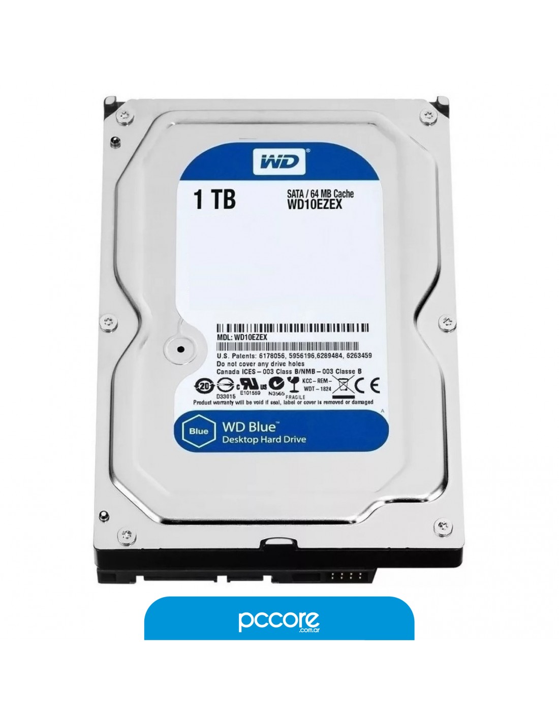 Disco Duro WD 1TB SATA 6GB/S 7200 Caviar Blue