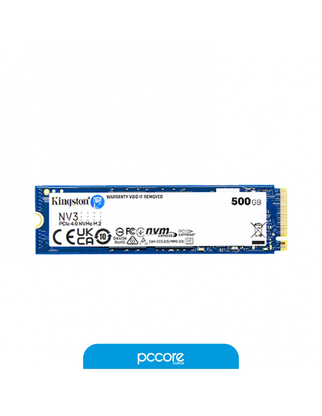 Disco Solido SSD 500GB M2 Kingston NV3 G4 NVME