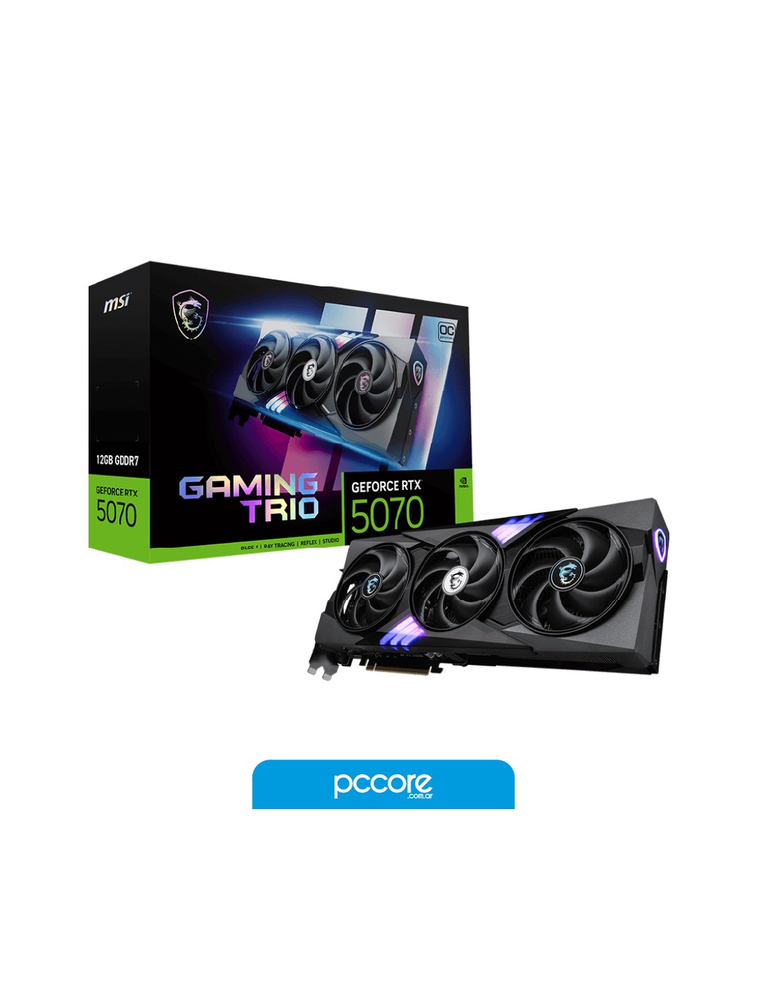 Placa De Video MSI RTX 5070 12GB Gaming Trio OC