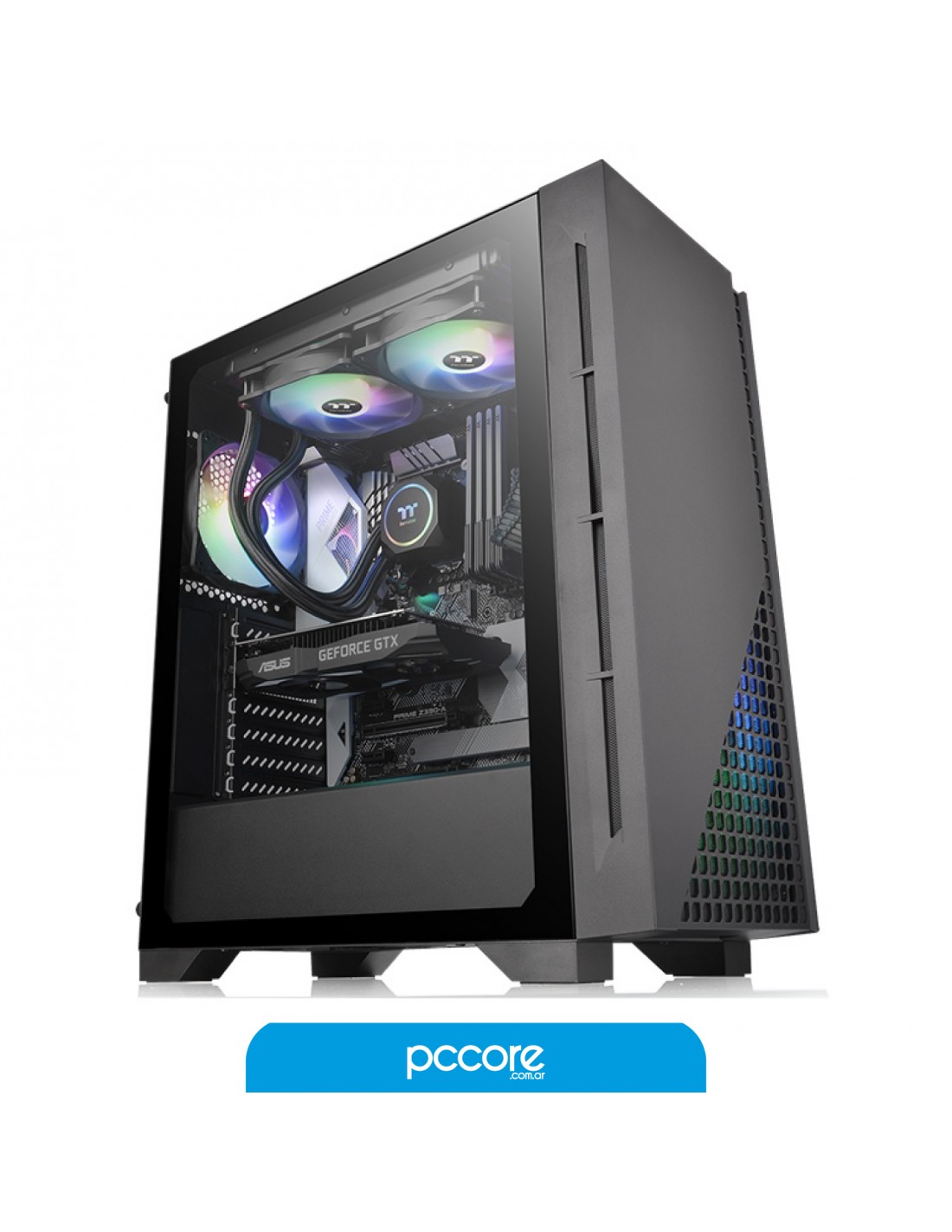 Gabinete Thermaltake H330 TG Tempered Glass c/Fan
