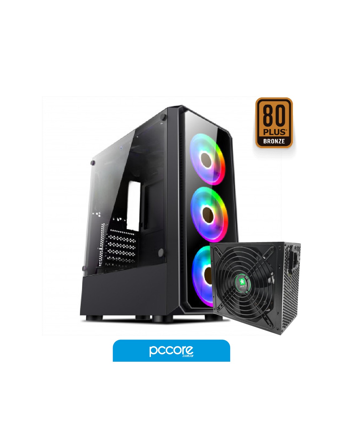 Gabinete Jalatec Gamer JT-LX76 750W 80 Plus Bronze