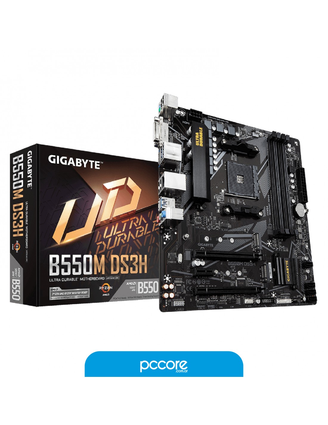 Motherboard Gigabyte B550M DS3H (Only HMDI) Am4