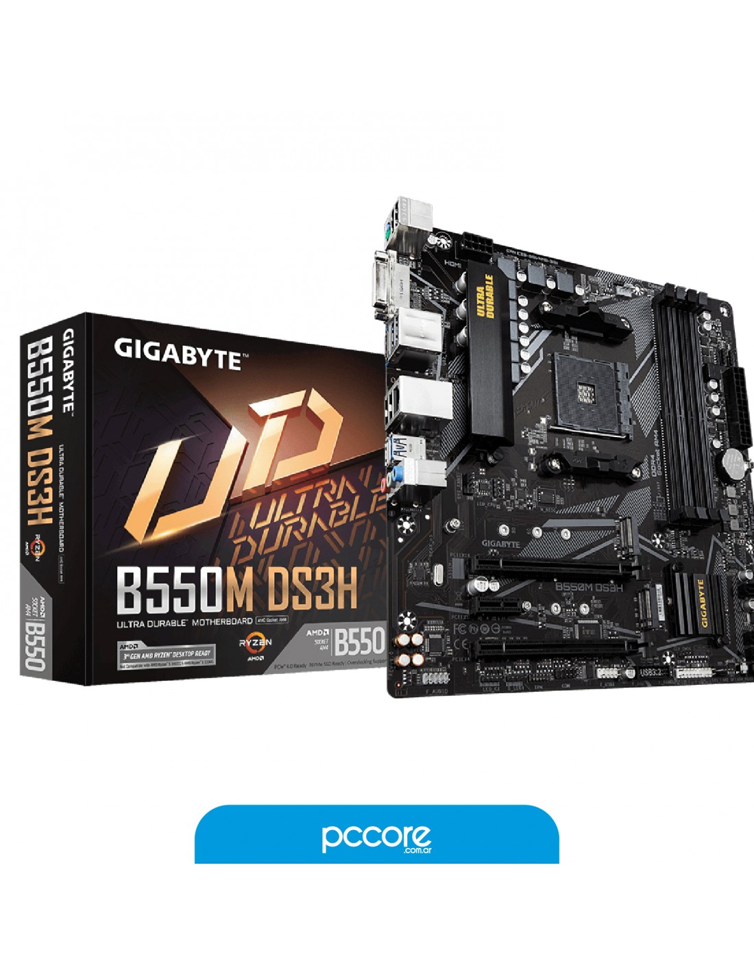Motherboard Gigabyte B550M DS3H Ultra Durable AM4 DDR4