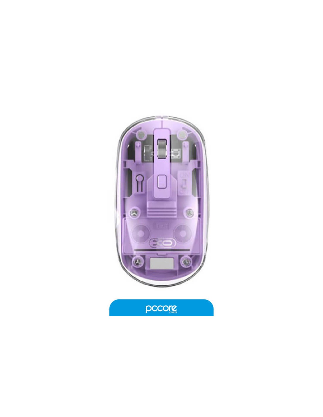 Mouse Inalambrico XO M12 Bluetooth Y USB Recargable Violeta