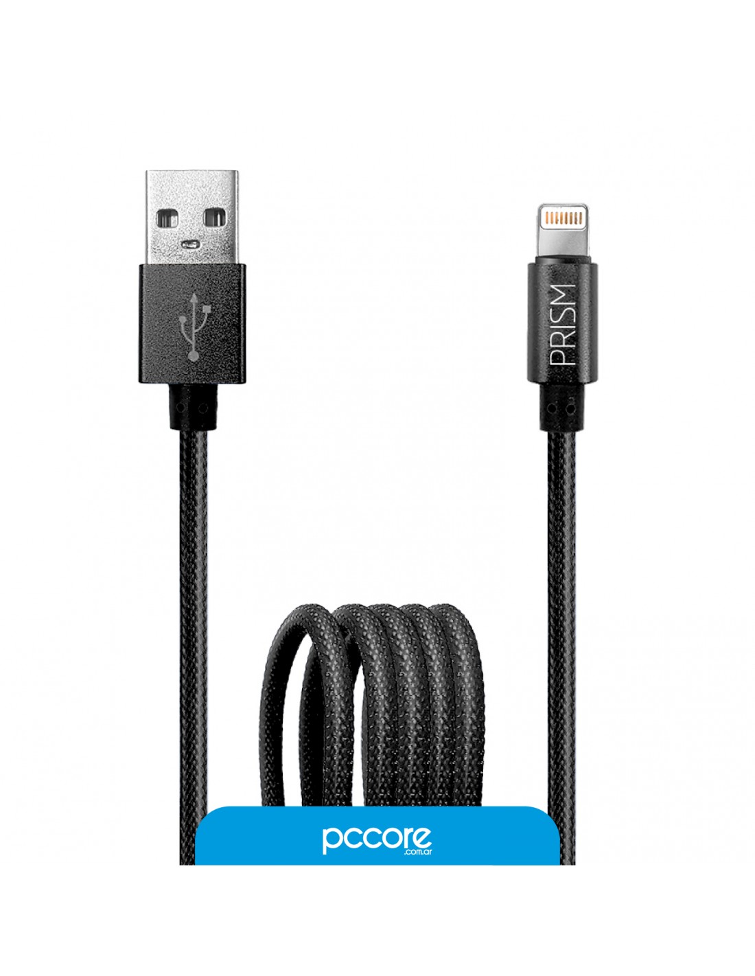 Cable Usb Foxbox Prism Lightning 2Mts Negro