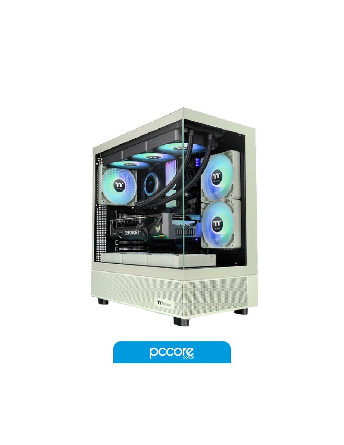 Gabinete Thermaltake View 270 Plus TG ARGB Matcha Green Templado