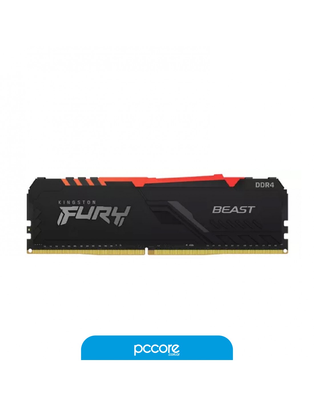 Ram DDR4 8GB Kingston 3600MHZ Fury Beast RGB CL17