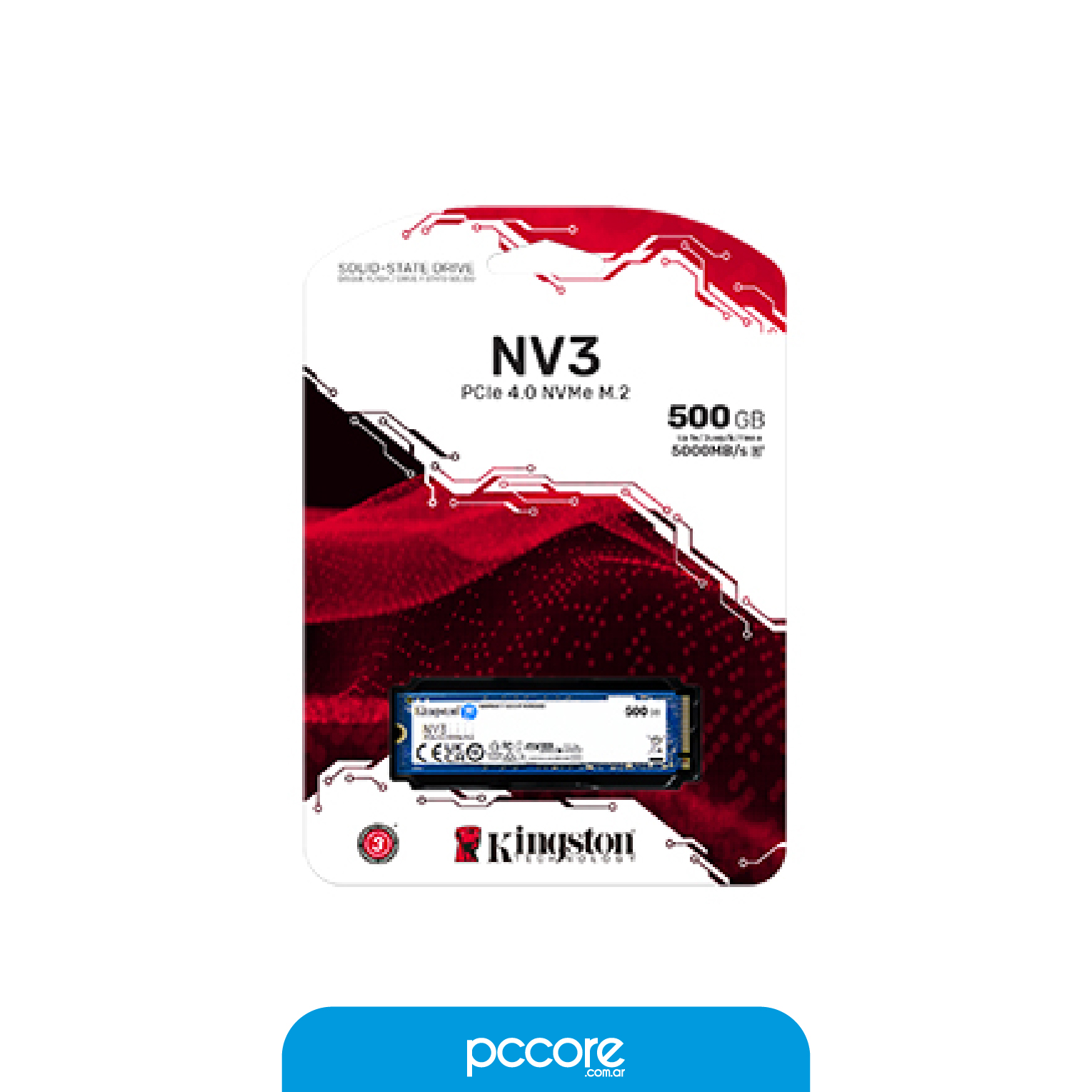 500nve-03 Disco Solido SSD 500GB M2 Kingston