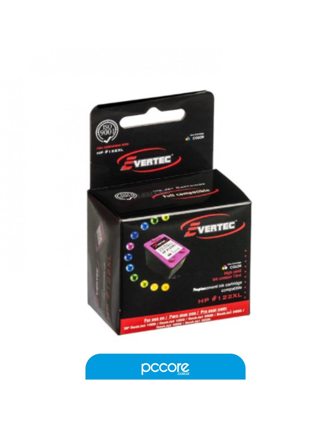 Cartucho HP 122 Xl Color Evertec