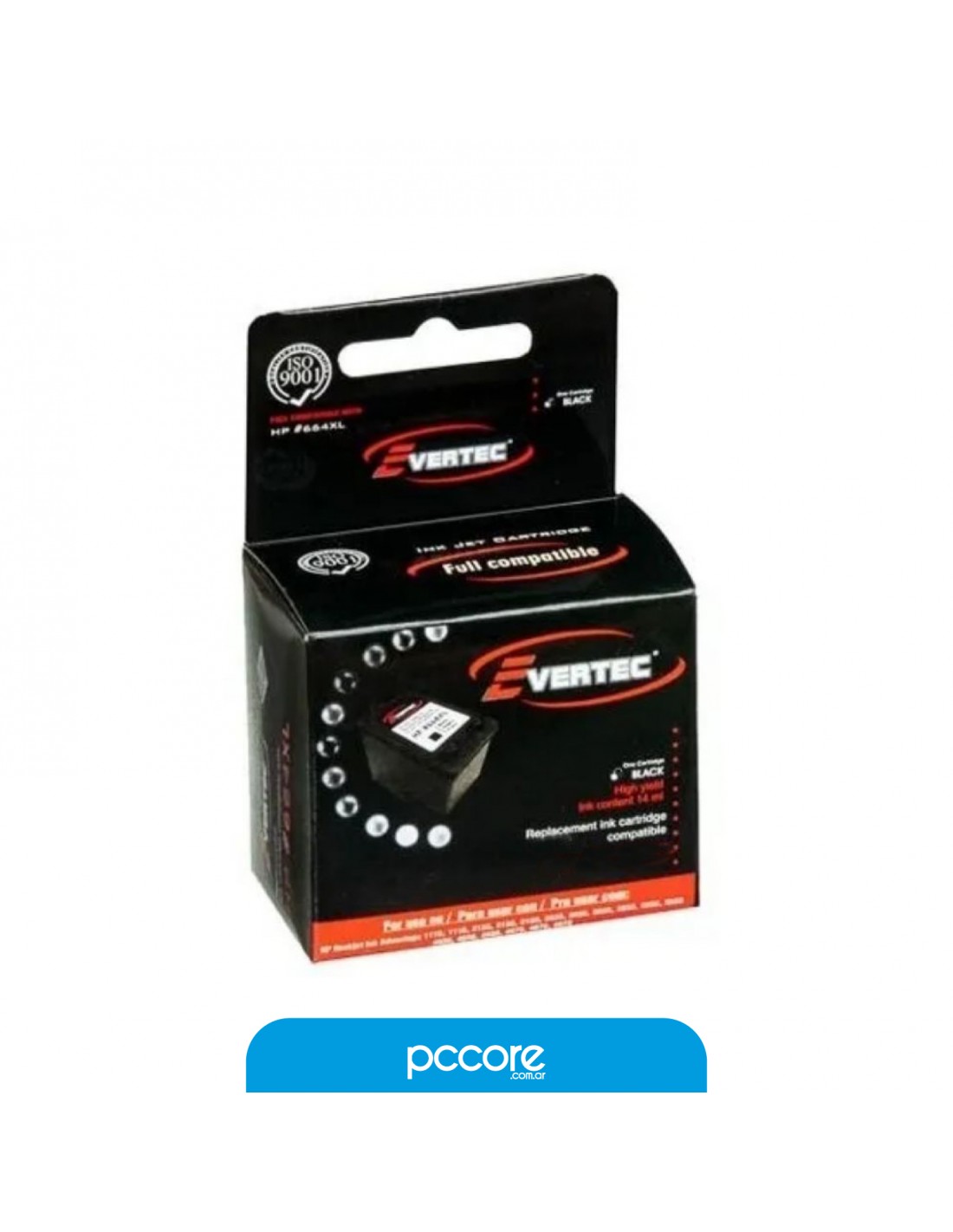 Cartucho Evertec HP 60 Xl Negro