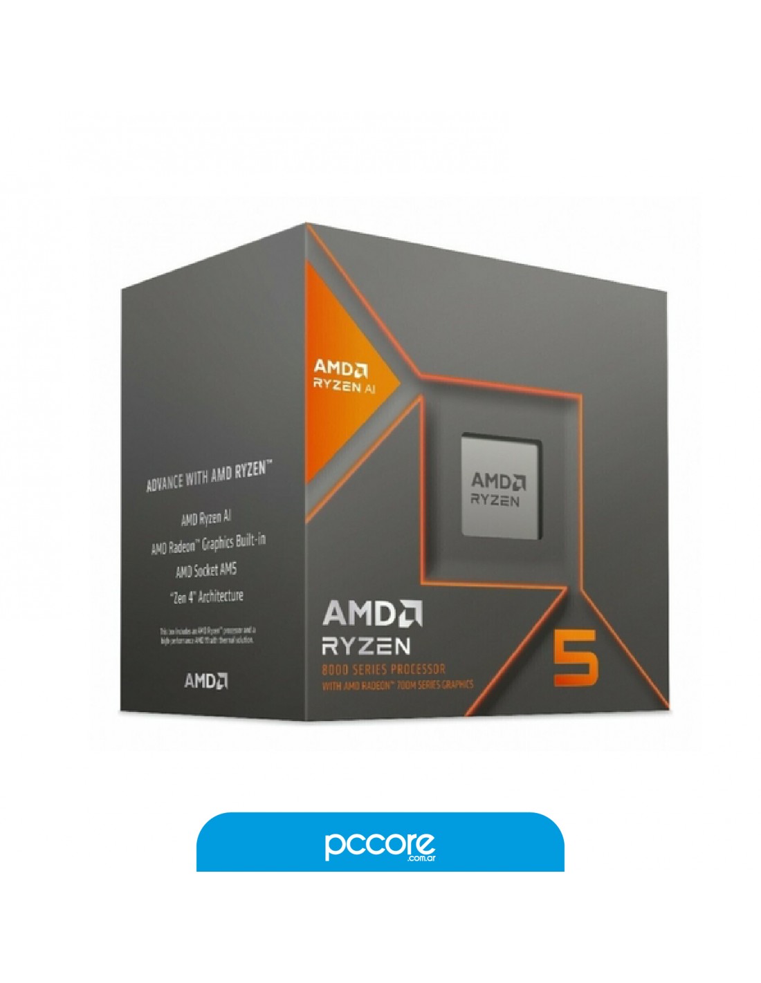 Procesador Amd Ryzen 5 8500G Am5 6/12 5.0Ghz