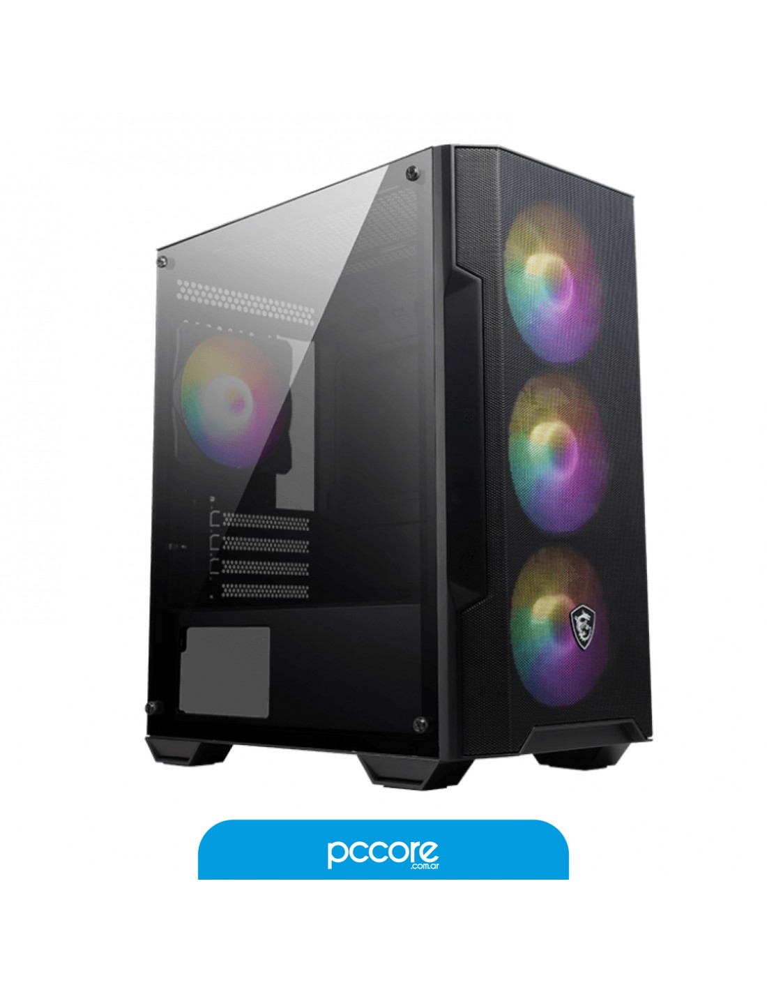 Gabinete MSI Forge M100A FAN RGB s/Fuente