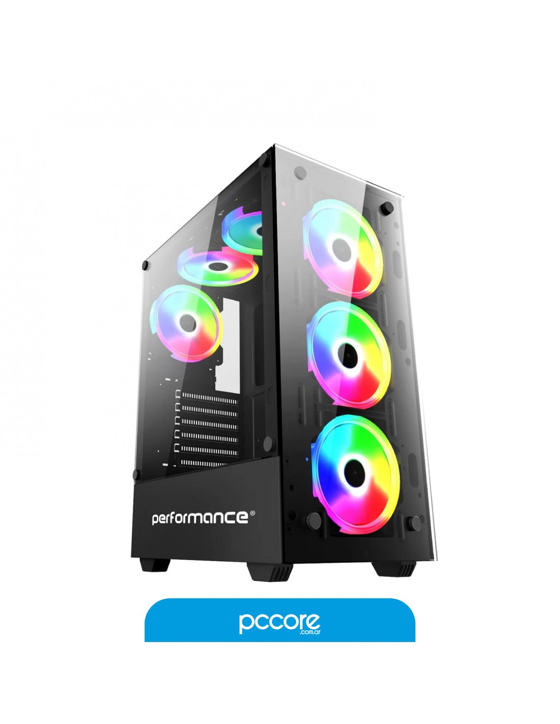 Gabinete Performance Gamer 80-12 3 FAN RGB ATX