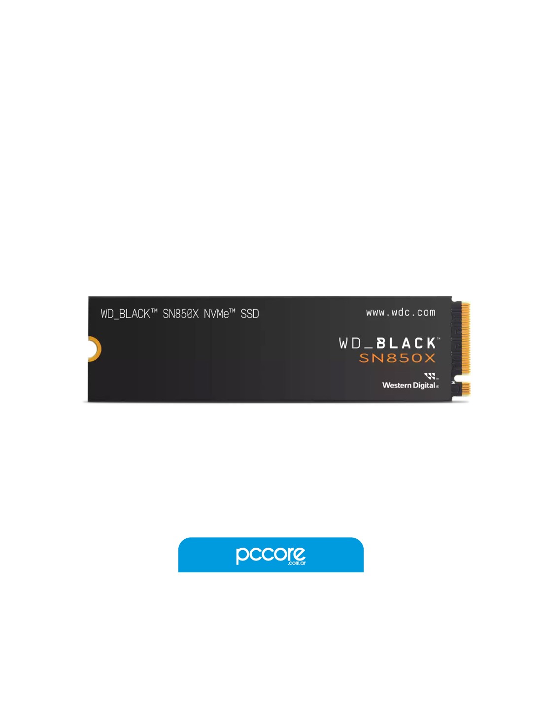 Disco Solido SSD 2TB M2 WD SN850X Black NVME 7300MB/s C/Disipador