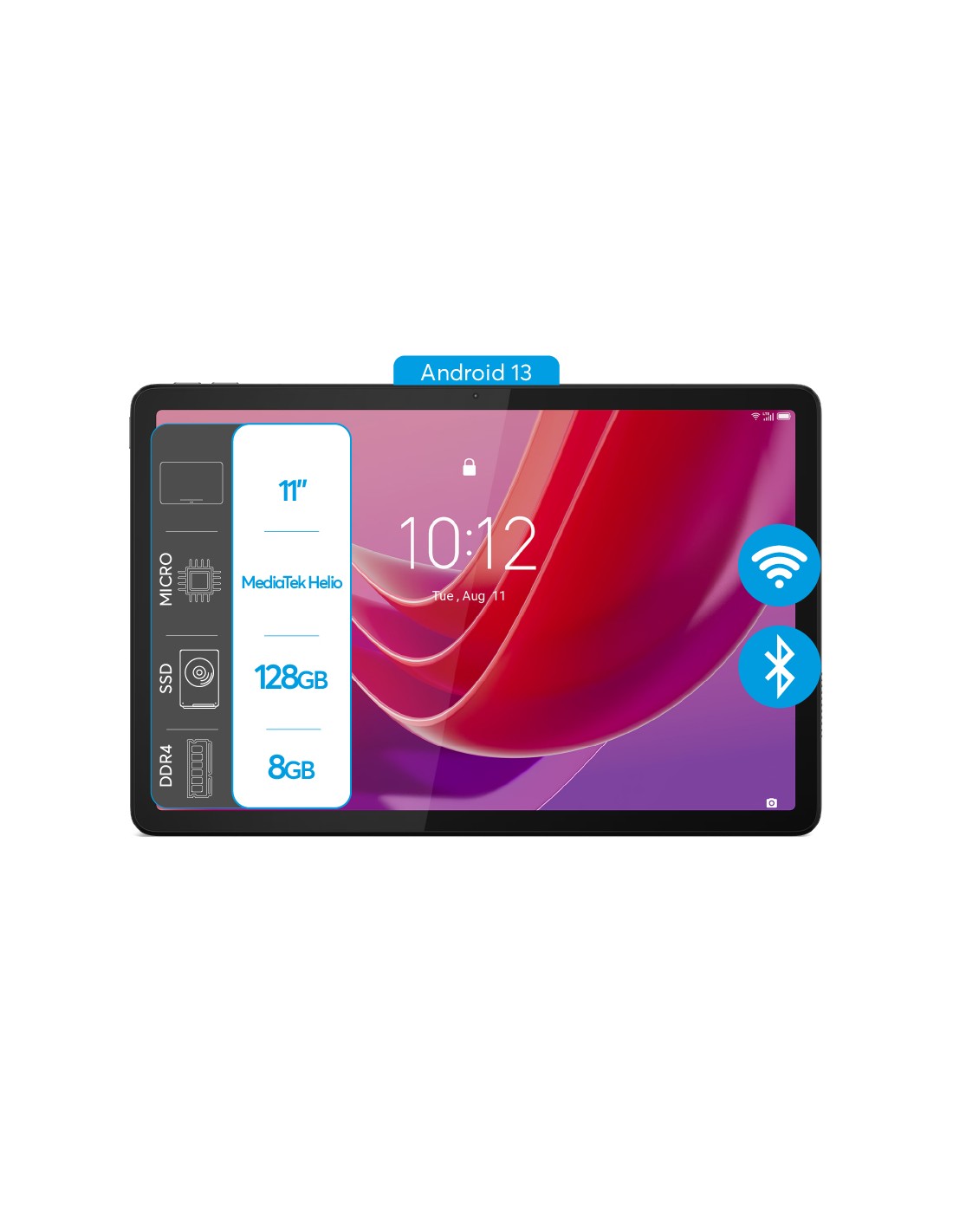 Tablet Lenovo TAB M11 8GB 128GB 11 FHD Pen TB330FU Green Con Funda Android 13