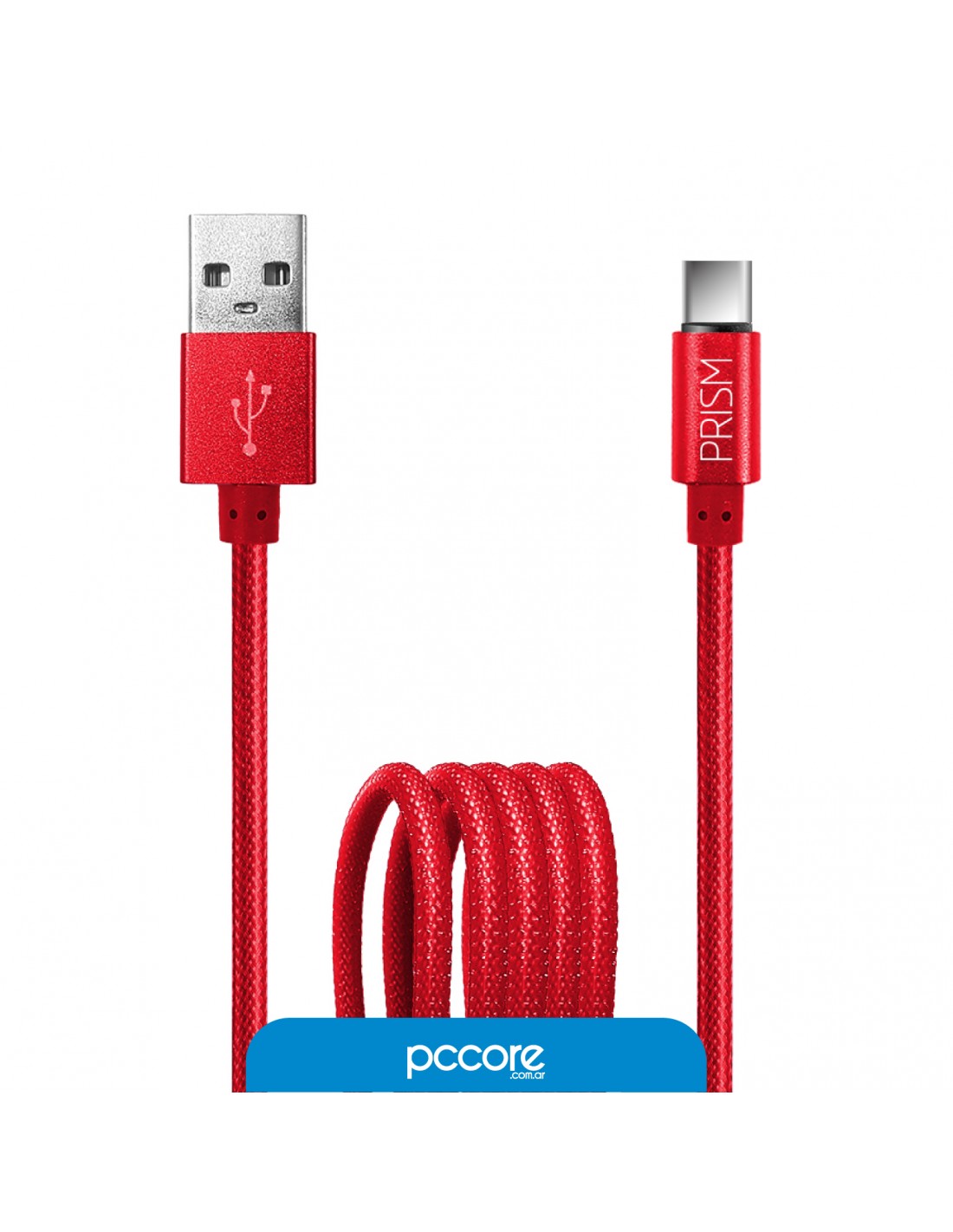 Cable Usb Foxbox Prism Tipo C 2Mts Rojo