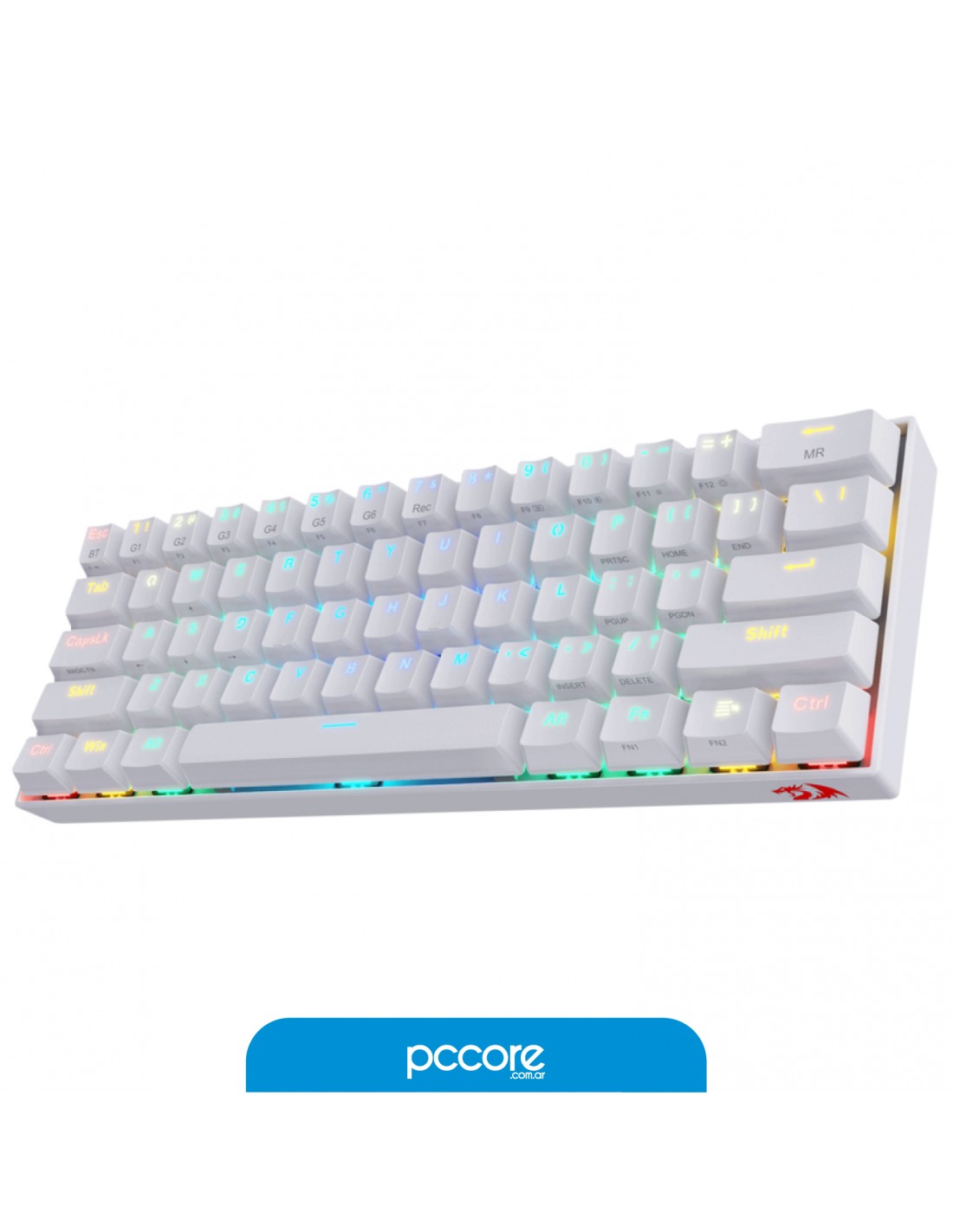 Teclado Redragon Draconic K530 Mecanico RGB White