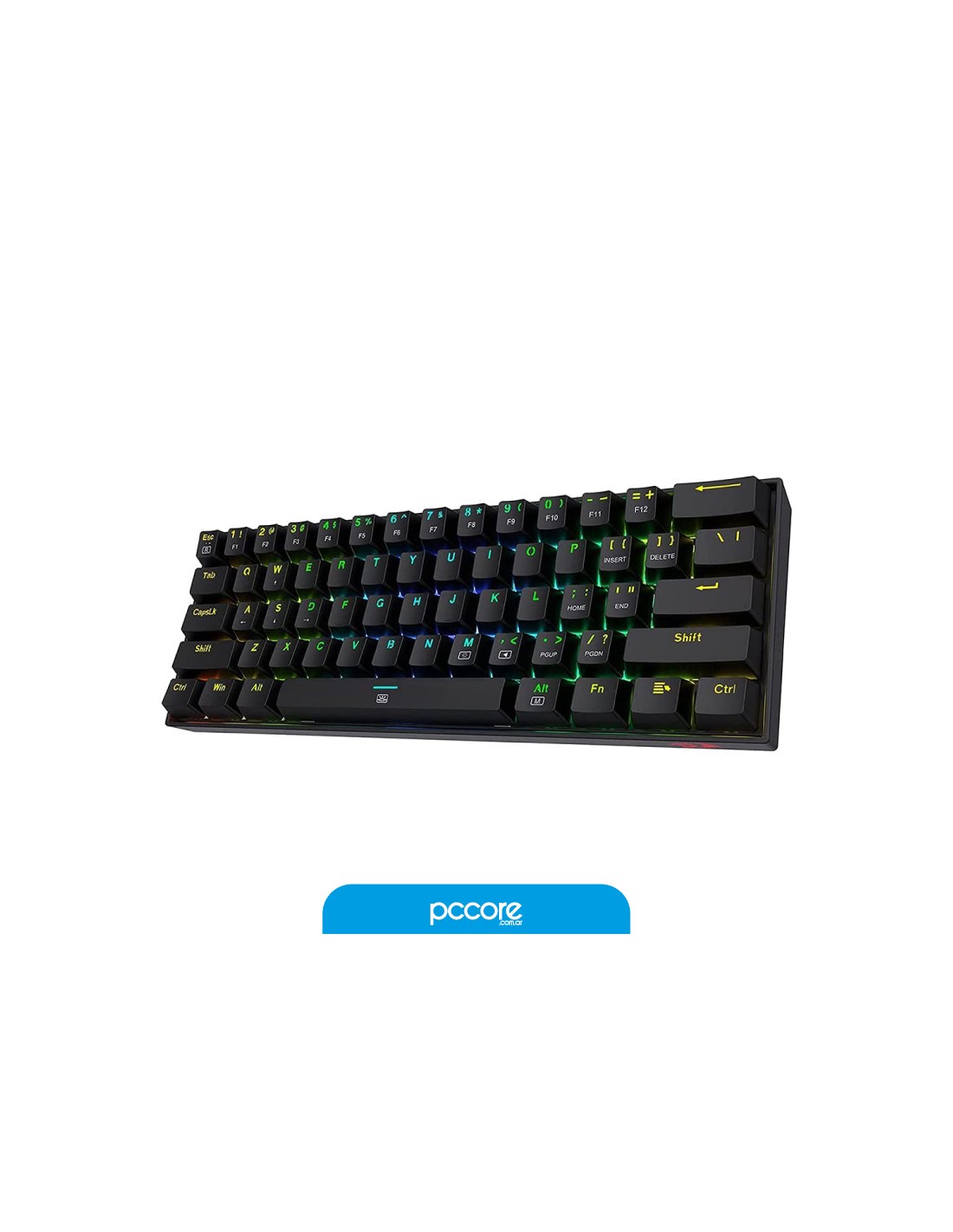 Teclado Usb Gamer Redragon Brown K630 Dragonborn Black