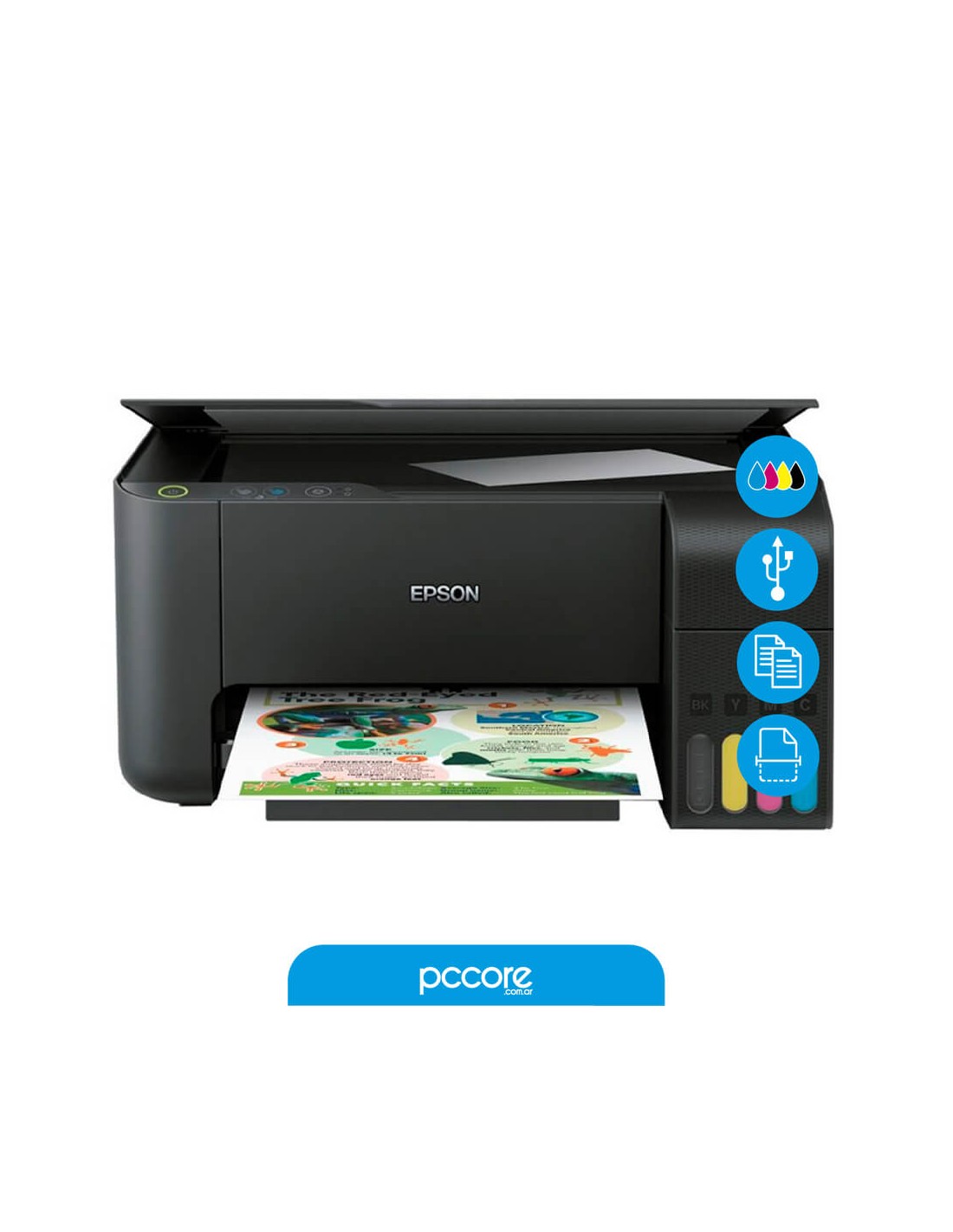 Impresora Multifuncion Epson L3210 Sistema Continuo
