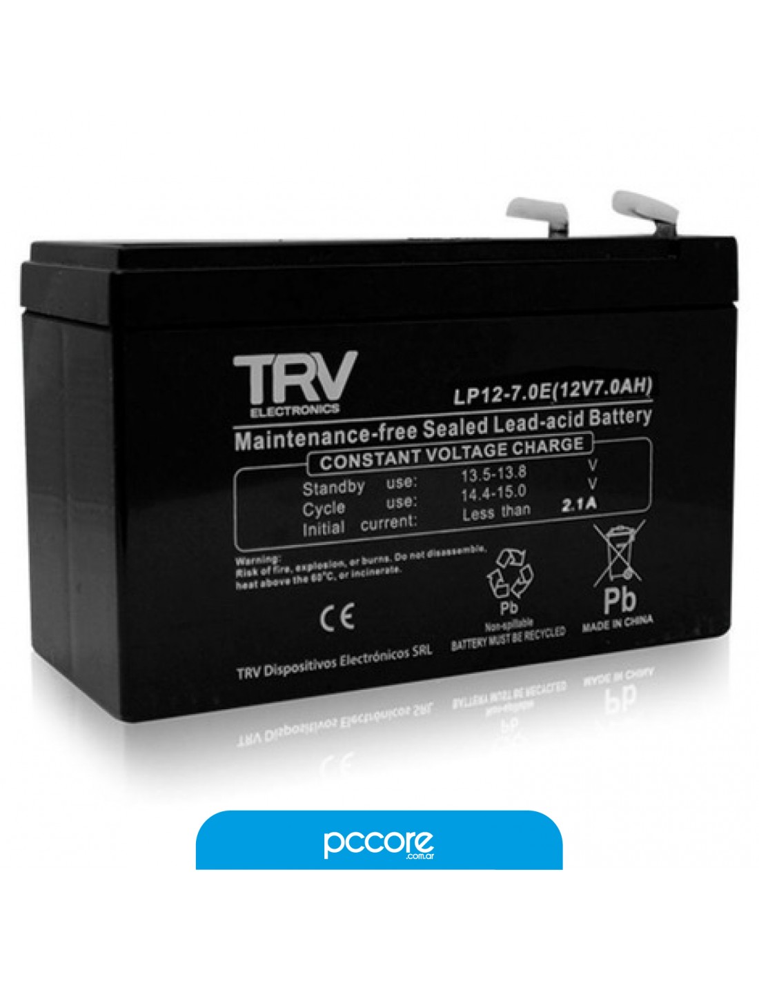 Bateria Para Ups Trv 12v 7.5 Ah Lp12-7 Neo 500/800