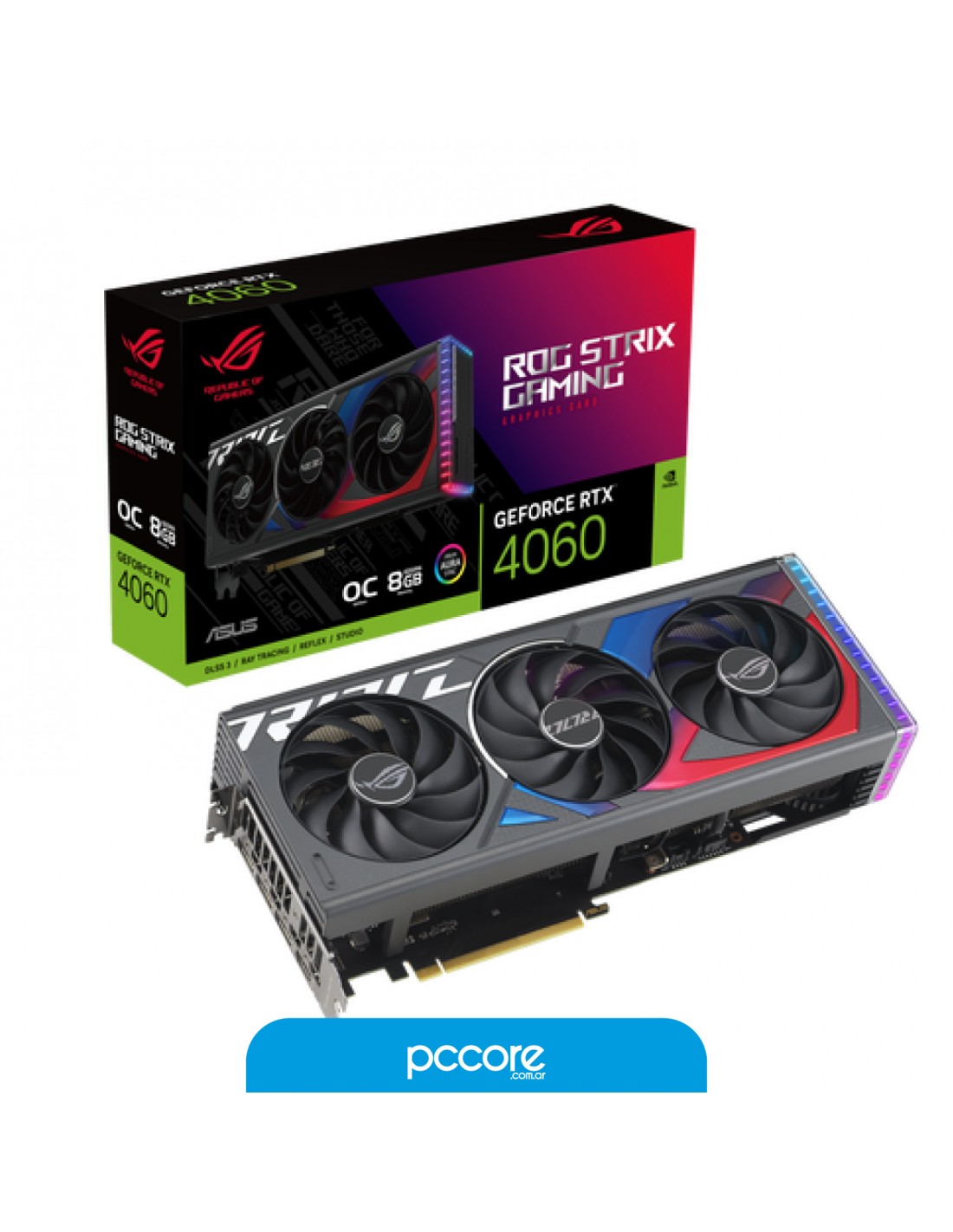 Placa De Video Asus ROG Strix RTX 4060 8GB DDR6