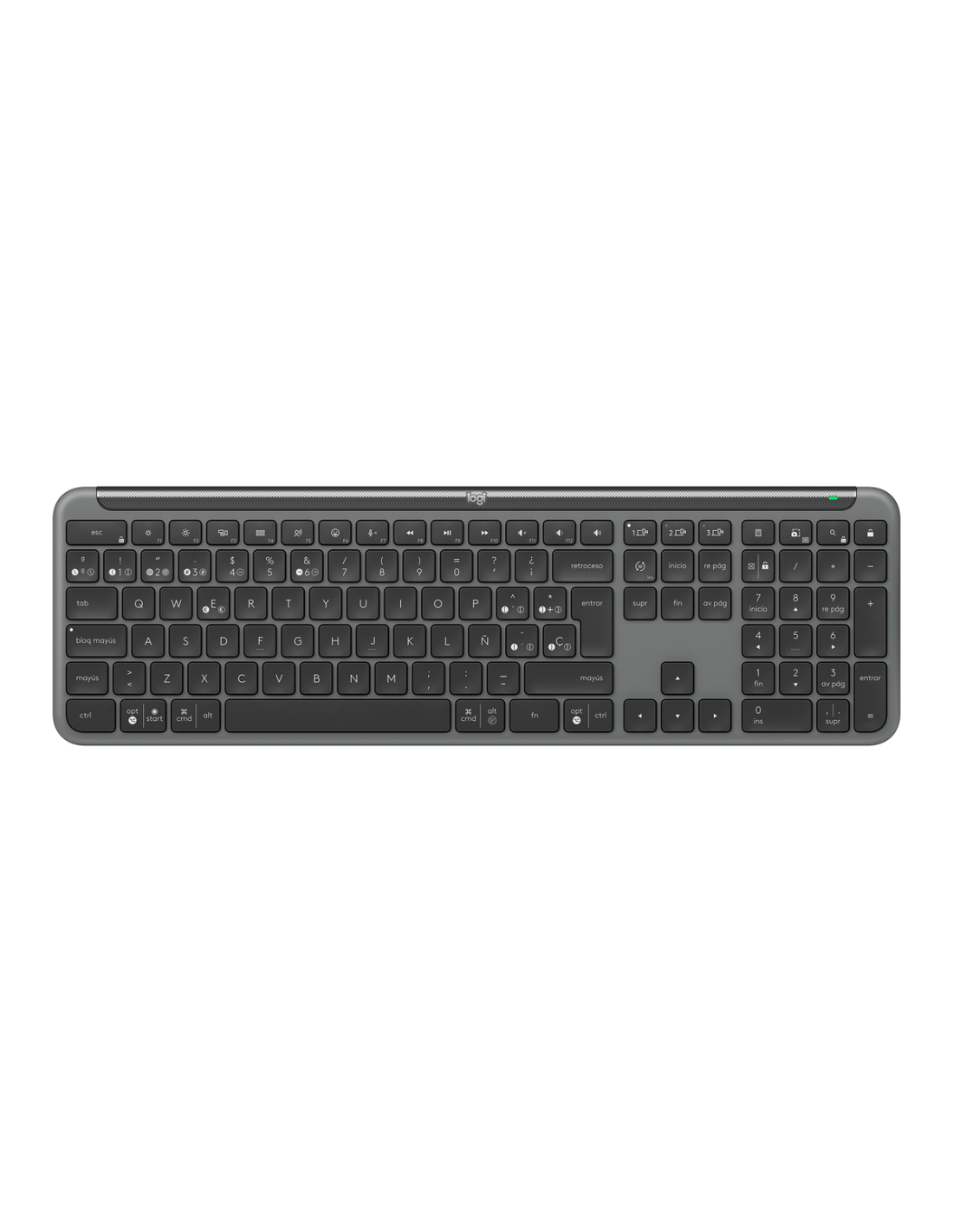 Teclado Inalambrico Logitech K950 Signature BT+USB Graphite