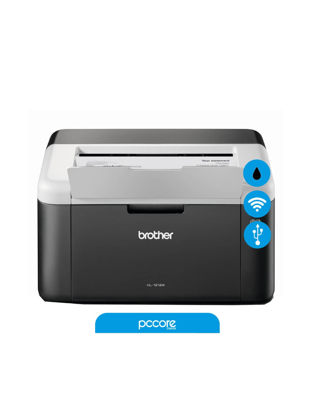 Impresora Laser Monocromatica Brother HL 1212W Wifi