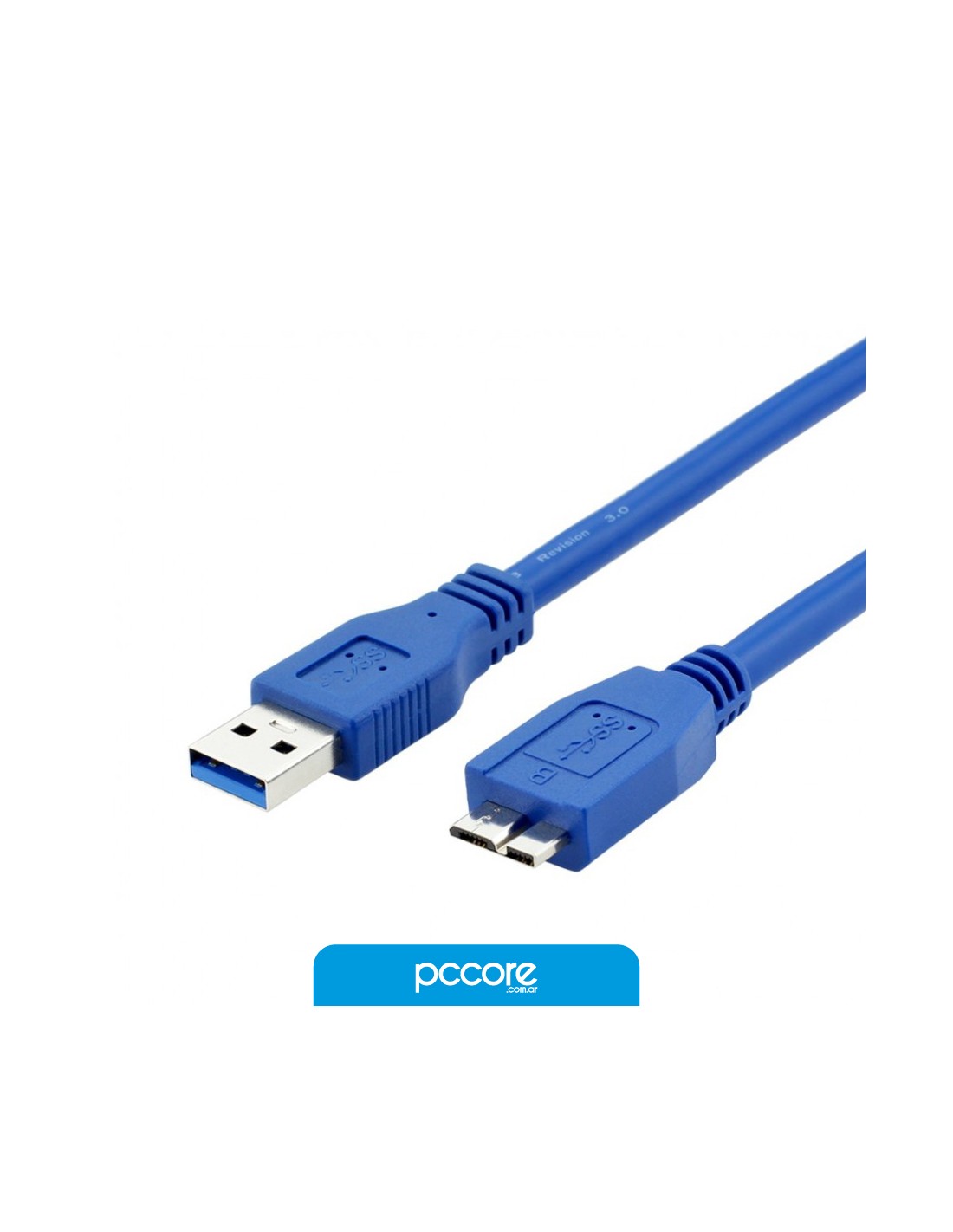 Cable BKT Usb 3.0 Tipo B Para Disco Externo 0.3Mts