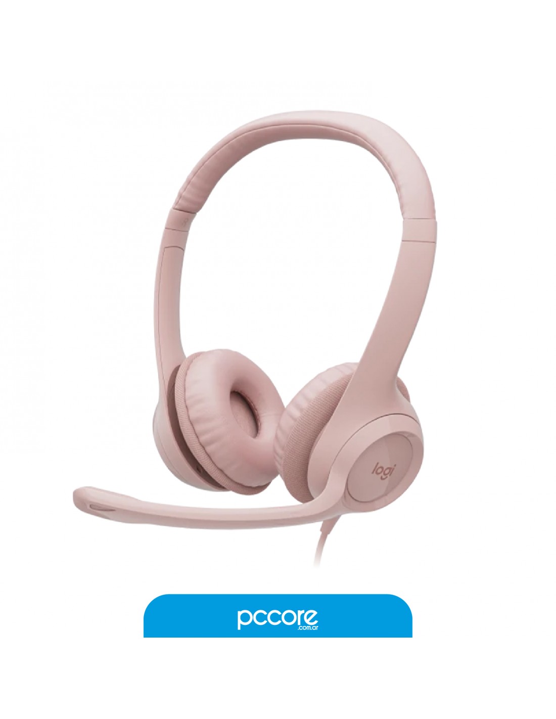 Auriculares Logitech H390 Usb C/Mic Rose