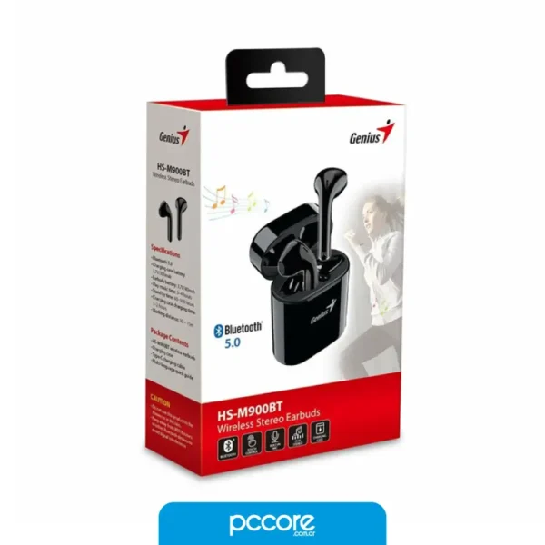 auriculares genius hs m900bt bluetooth black