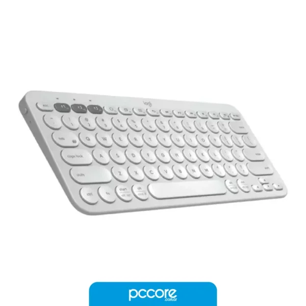 Teclado Inalábrico Logitech K380S Pebble 2 Bluetooth Blanco