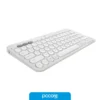 Teclado Inalábrico Logitech K380S Pebble 2 Bluetooth Blanco