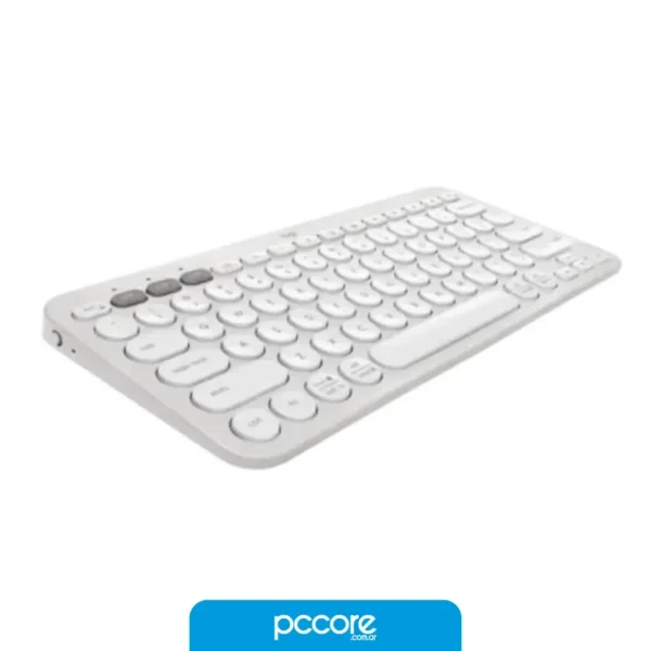 Teclado Inalábrico Logitech K380S Pebble 2 Bluetooth Blanco