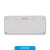 Teclado Inalábrico Logitech K380S Pebble 2 Bluetooth Blanco
