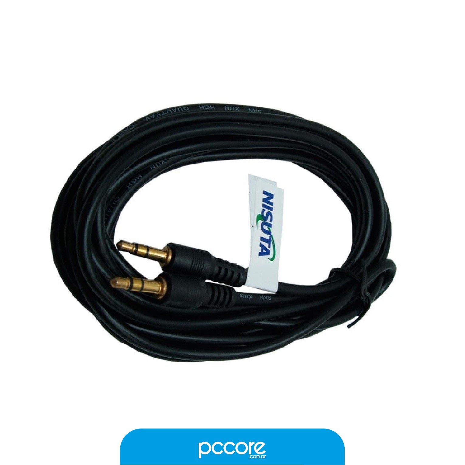Cable Nisuta Miniplug 3.5 M-M 3.0Mts Ns-Cau35S3