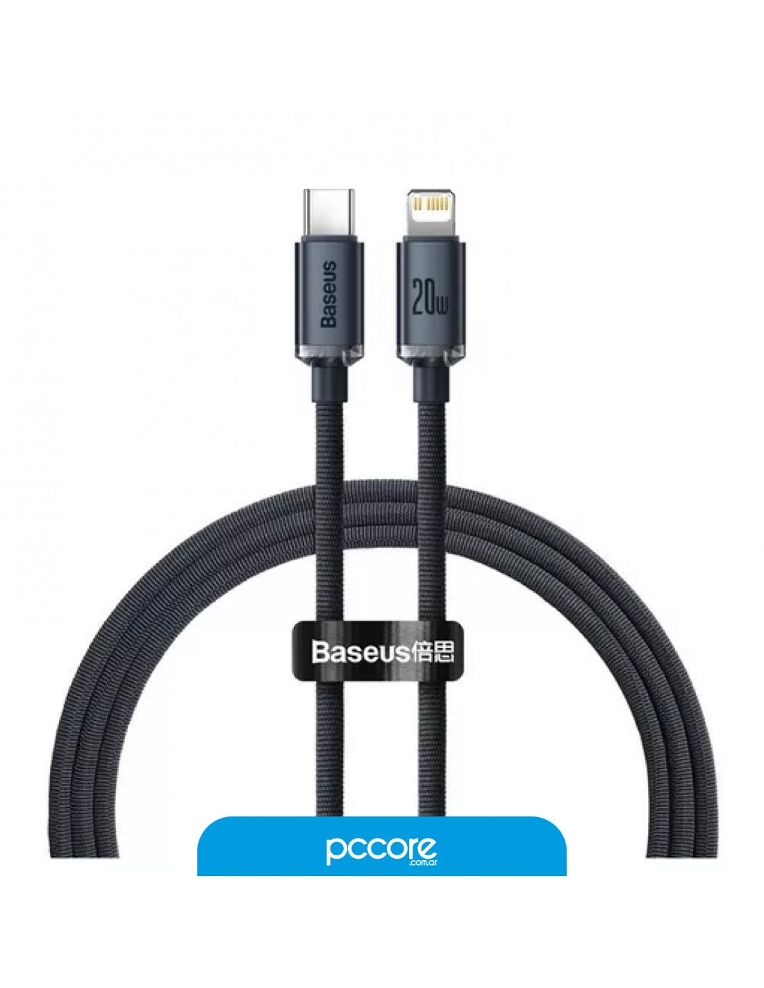 Cable Usb Baseus Tipo C A Lightning Crystal 1.2M 20W A01072