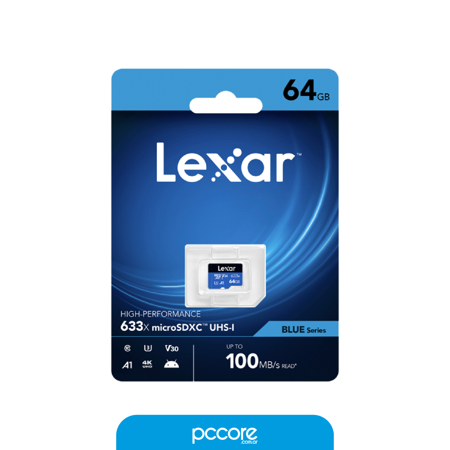 ssd-03 Memoria Micro SD 64GB Lexar