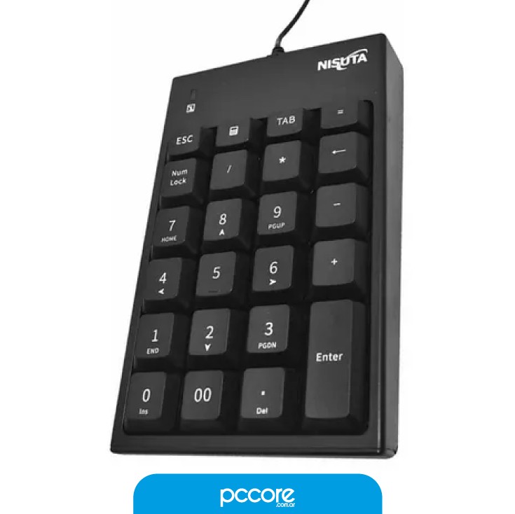 Teclado Nisuta Numerico Con Cable 3 Tm NS-KB11N