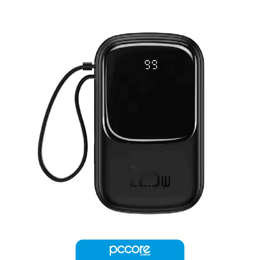 Cargador Power Portátil Baseus Qpow Carga Rápida Pantalla Digital 10000mAh
